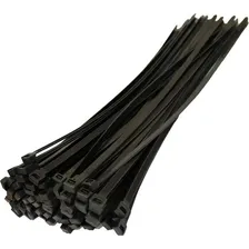 Abraçadeira Cinta Nylon Preto 3,5mmx300mm Pacote C/100 Peças Cor Preto Foto mini 2