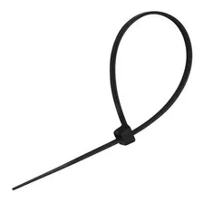 Abraçadeira Cinta Nylon Preto 3,5mmx300mm Pacote C/100 Peças Cor Preto Foto mini 1
