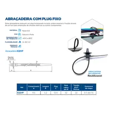 Abraçadeira Cinta Plastica Nylon Vw Clip 15,5cm Pct 100 Unid Foto mini  2