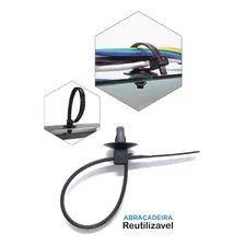 Abraçadeira Cinta Plastica Nylon Vw Clip 15,5cm Pct 100 Unid Foto  mini 1
