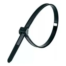 Abraçadeira De Nylon Enforca Gato 3x150mm 100 Unidades 15cm Cor Preto Foto mini 4