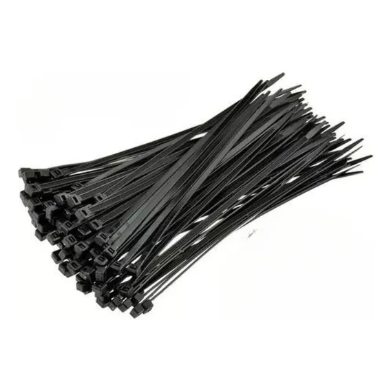 Abraçadeira Em Nylon 200mm X 3,6mm 100 Unidades Cor Preto Foto 1