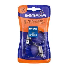 Abraçadeira Inox Mangueira Carro Moto Agua Gas 3/4 Cor Prateado Foto mini 1