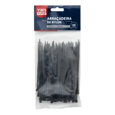 Abraçadeira Nylon 2,5mm X 100mm Preta - Yins Foto mini 1