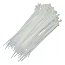 Abraçadeira Nylon 3.5 X 280mm 100 Pecas Branco E Preto Foto mini 1