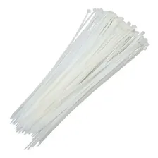Abraçadeira Nylon 3,6 X 200mm Branco Pacote C/100 Brasfort Foto mini 2