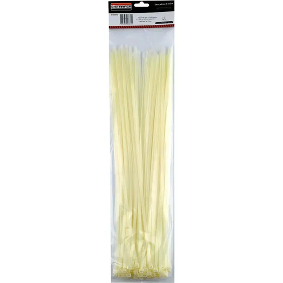 Abraçadeira Nylon Branca 250 X 4,8 Starfer Com 100 Un Foto 1
