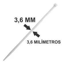 Abraçadeira Nylon Fixação Eletroduto Pvc 3/4 Kit 10 Pçs Cor Branco Foto mini 1