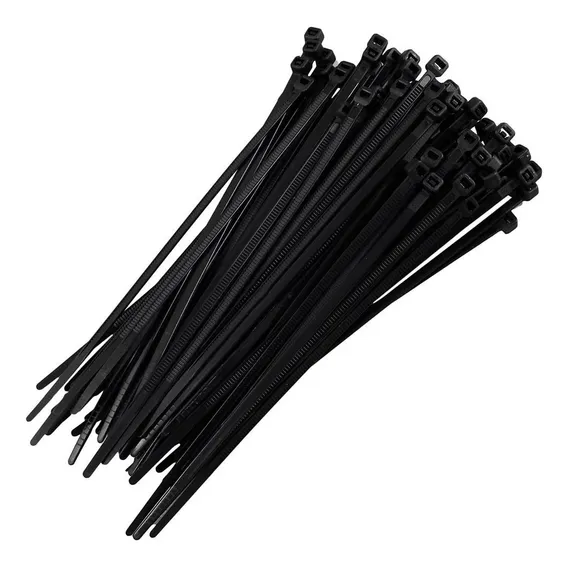 Abraçadeira Nylon Presilha Fita Enforca Gato Cinta Plástica Cor Preto Foto 1