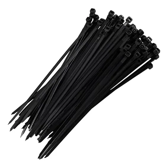 Abraçadeira Nylon Preta Enforca Gato 4,8 X 500mm Kit 300 Un Foto 1