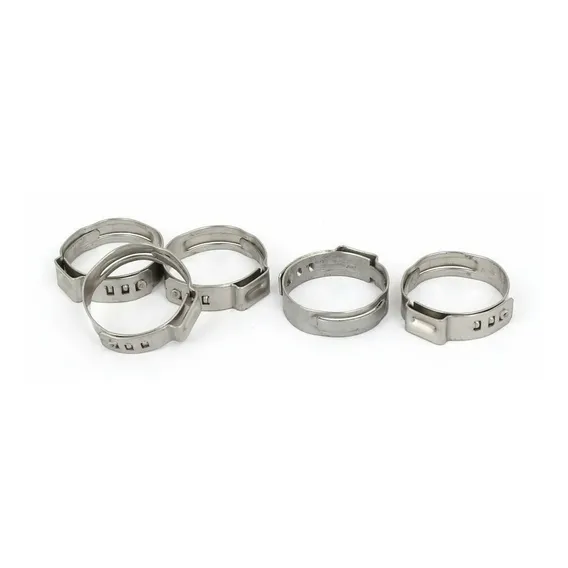 Abraçadeira Orelha 12,5mm Aço Inox Hg 5 Unidades Cor Cinza-escuro Foto 1