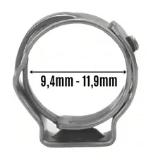 Abraçadeira Radial - Inox - 9,4mm - 11,9mm - 10 Unidades Foto mini 3