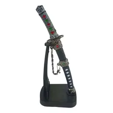 Abridor De Cartas Mini Katana Preta Enfeite Decorativo Foto mini 4