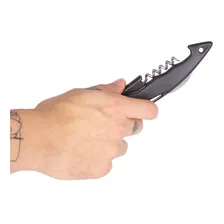 Abridor De Vinhos E Garrafas Grande 14 Cm Garçom Foto mini 4