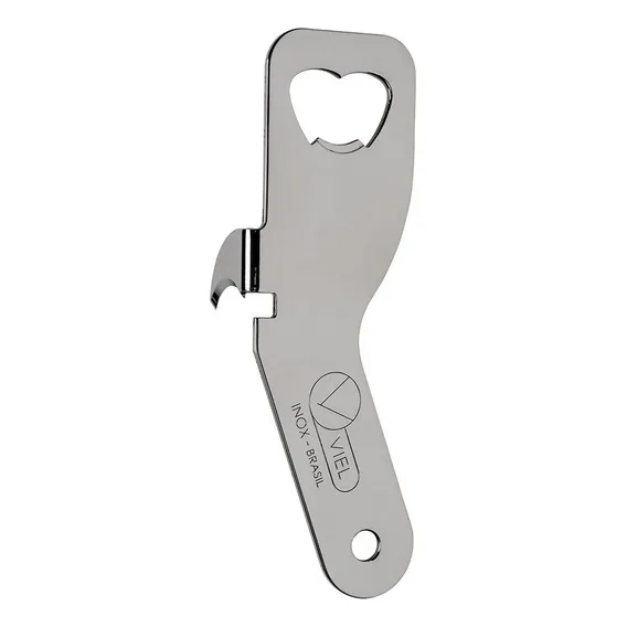 Abridor Latas Garrafas Aço Inox Viel 14 Cm Foto 1