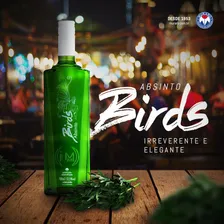 Absinto Birds Garrafa 700ml Coquetel 53,5º, ideal para drinks - Coquetel Alcoolico Foto mini  3