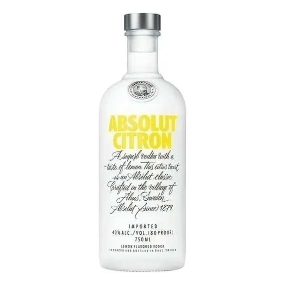 Absolut Vodka Citron Sueca 750ml Foto 1