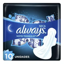 Absorvente Always Noites Tranquilas Seca Abas C/ 10 Uni 40cm Foto mini 1