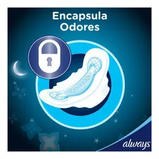 Absorvente Always Noites Tranquilas Seca Abas C/ 10 Uni 40cm Foto mini 2