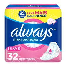 Absorvente Always Proteção Total Suave Com Abas 32 Unidades Foto  mini 1