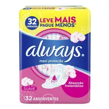 Absorvente Always Proteção Total Suave Com Abas 32 Unidades Foto mini  2