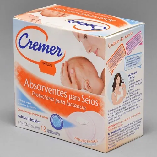 Absorvente Para Seios Cremer Caixa Com 12unidades Foto 1