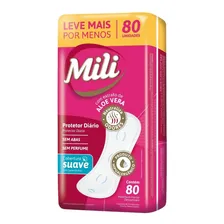 Absorvente Protetor Diário 80 Unidades Mili Foto mini 1