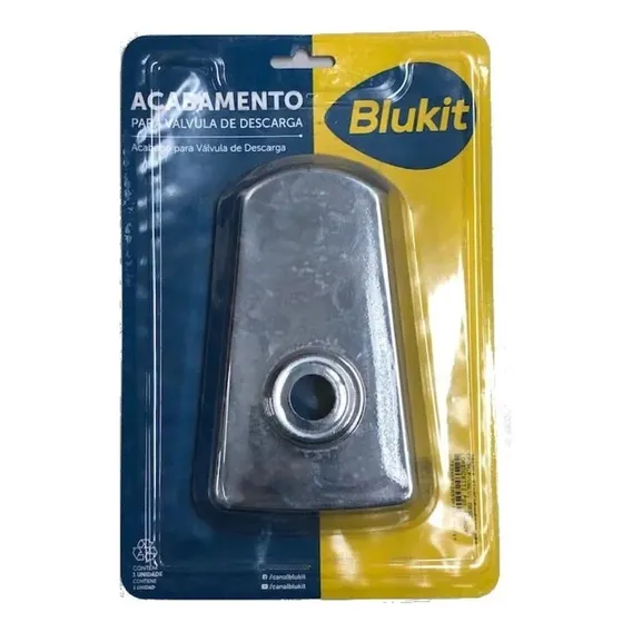 Acabamento Cromado P/ Válvula Descarga Lorenzetti P20 Blukit Foto 1