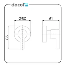 Acabamento Docol Chess 665906 Docolbase 1/2,3/4,1 Cromado Foto mini  2