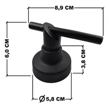 Acabamento Metal Preto C-69 Pressão gaveta Estria Deca Luxo Acabamento Fosco Foto mini 4