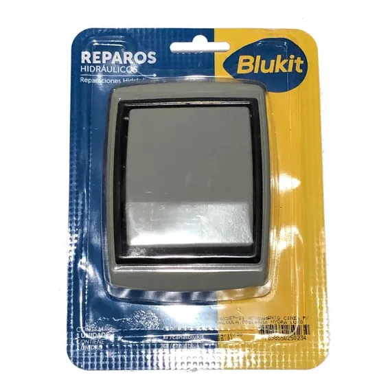Acabamento P/ Válvula Hydra Luxo Cinza Em Abs - Blukit Foto 1