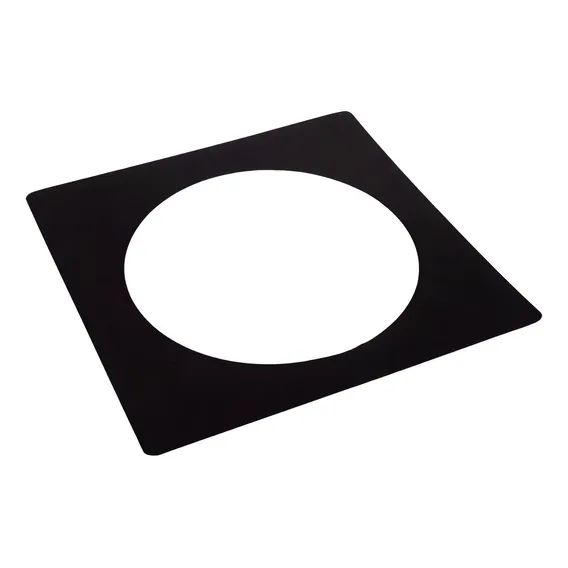 Acabamento Para Forro 40x40 Preto Duto 10 Chaminé Fogão Foto 1