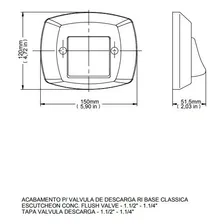 Acabamento Para Válvula De Descarga Clássica Chrome Docol Foto mini  3