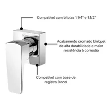 Acabamento Registro Docol Lift 804806 Docolbase Cromado Foto mini 3