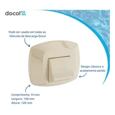 Acabamento Válvula Descarga Docol Clássica Bege Foto mini 4
