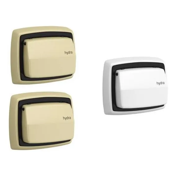 Acabamento Valvula Descarga Hydra Max 2 Bege E 1 Branca Foto 1