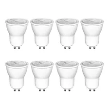 Acende a Luz Kit 8 Lampada Led 3w Branco Quente Mini Dicroica Mr11 Gu10 Foto  mini 1