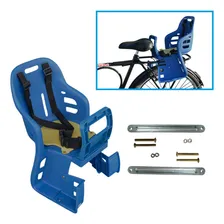 Acessório Cadeirinha Criança Bike Traseira Bagageiro Js Azul Foto mini 1