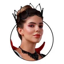 Acessório Halloween Fantasia Coroa Tiara Decorativa Festa Foto mini  2