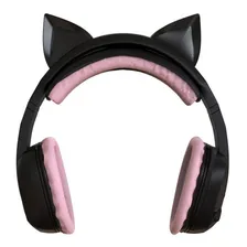 Acess贸rio Headset Headphone Orelha Gatinho Fixar Dupla Face Cor Preto Foto mini 4