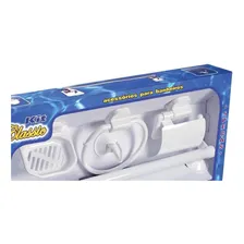 Acessorio Wc Daivak Abs+metal Branco 5 Pecas Com Ventosa 503 Foto mini 4