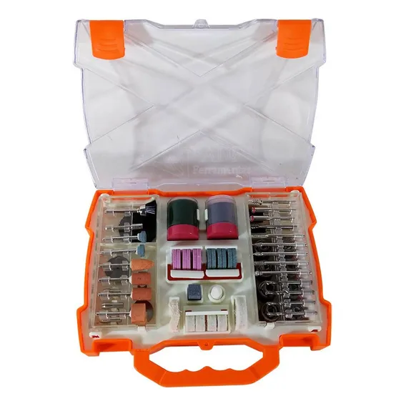Acessórios Para Mini Micro Retífica Esmeril 99 Peças+ Maleta Foto 1