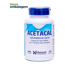 Acetacal - Suplemento De Calcio - 200 Comprimidos Foto mini 1