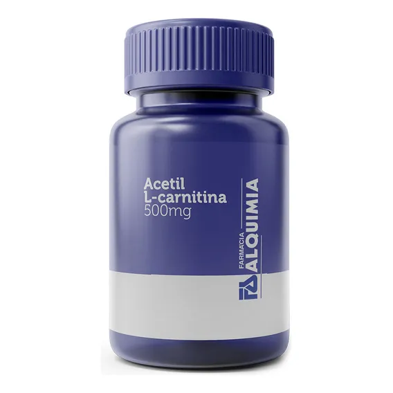 Acetil L-carnitina 500mg Estimulante Neuronal - 60 Cápsulas Foto 1