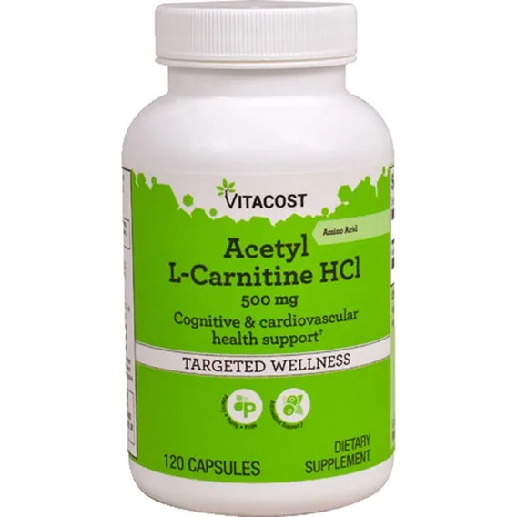 Acetil L Carnitina Hci 500mg 120 Capsulas Importado Cod. 101 Foto 1