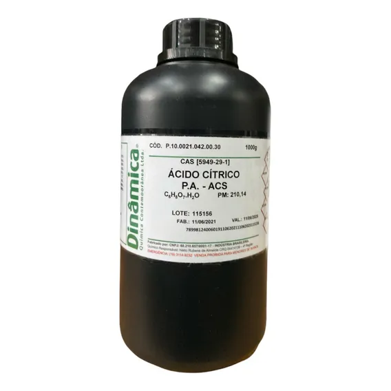 Ăcido CĂtrico (1h2o) Pa Acs 1000g Dinâmica Foto 1