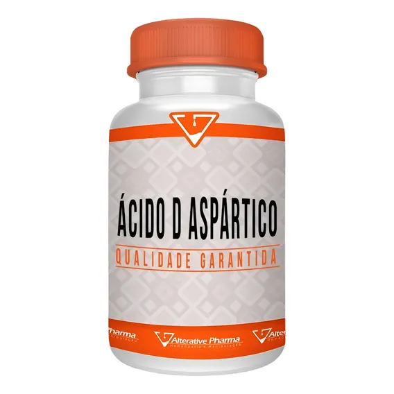 Ácido D-aspártico 500mg - 60 Cápsulas - Acido Aspartico Sabor Sem Sabor Foto 1