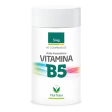 Ăcido PantotĂȘnico - Vit B5 - 5mg - 60 Comps. - Vital Natus Foto mini 1