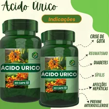 Acido Úrico Formula Natural Reduz Acido Úrico 500mg 120 Caps Sabor Sem Sabor Foto mini  3