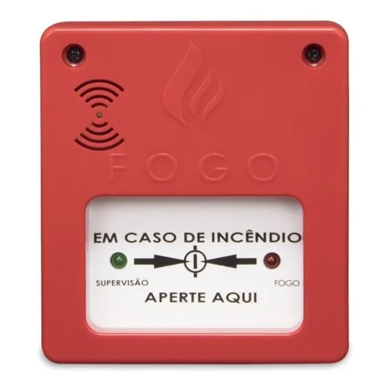 Acionador Manual Segurimax Com Sirene 12v Convencional Foto 1